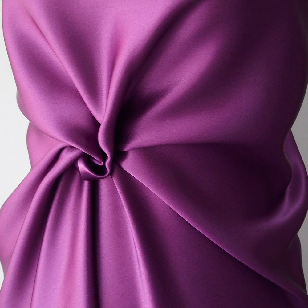 purple satin fabric