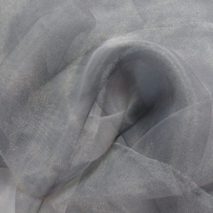 grey organza fabric