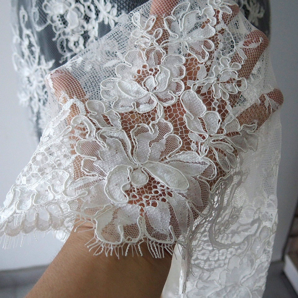 bridal Alencon lace