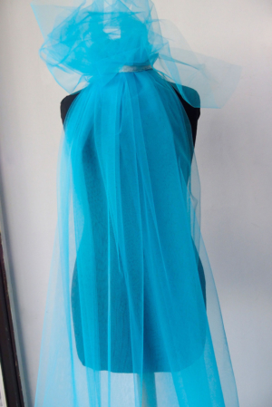 turquoise blue tulle