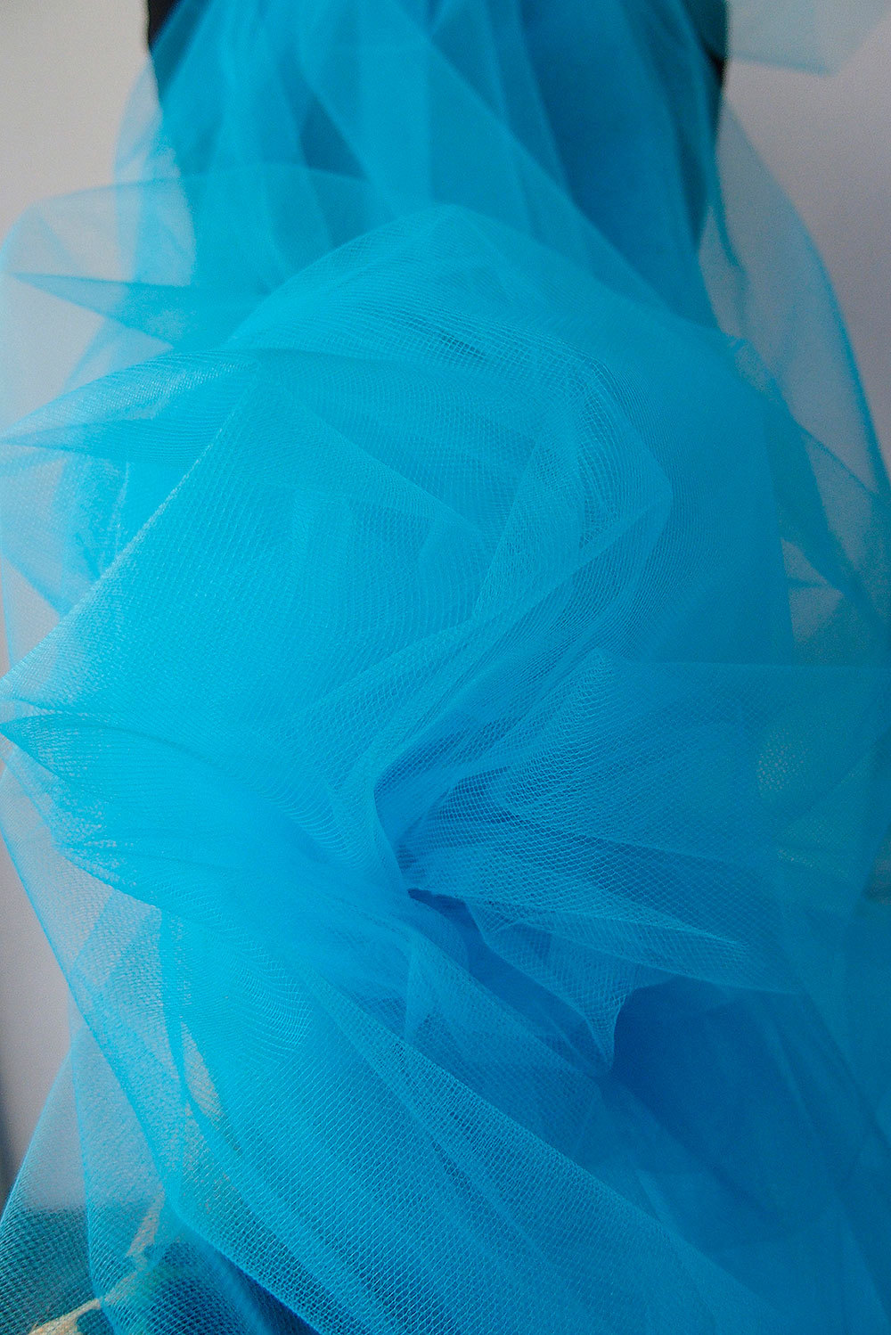 blue tulle