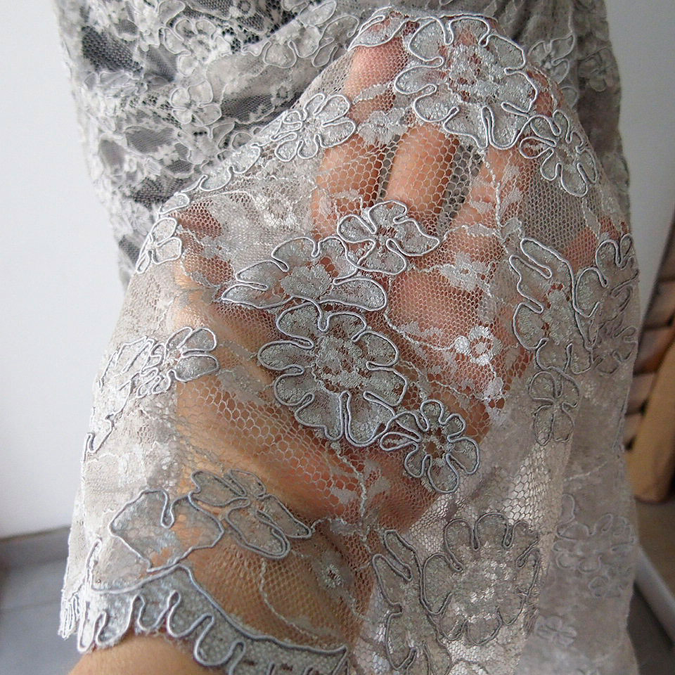 light grey lace