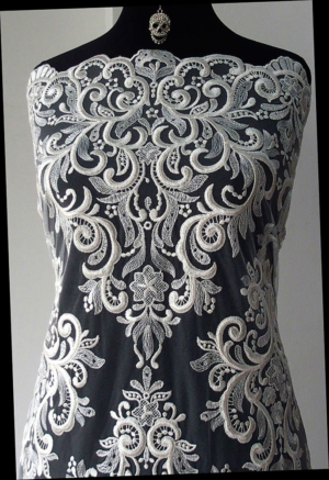 Baroque bridal lace