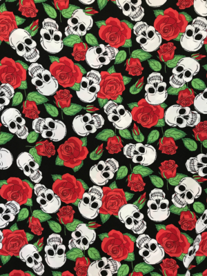 skulls fabric