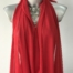 red polyester chiffon fabric