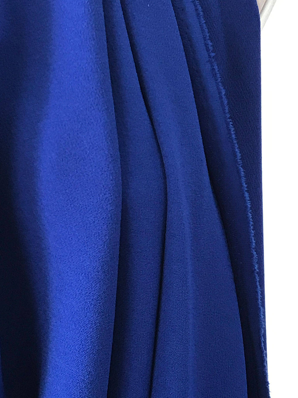 Cobalt blue stretch crepe fabric 2 way stretch pebble crepe textured polyester spandex 150cm 60 inches