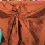 Russet dupioni silk fabric