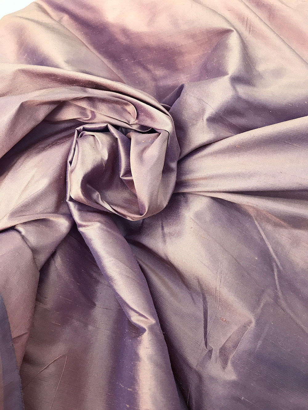 Beige Purple skin tone iridescent 100% dupioni silk fabric yardage By the Yard 54" wide raw silk Soie Sauvage