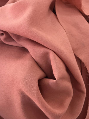 coral pink crepe fabric polyester wool made in UK skirt dress suit wool georgette pebble crepe
