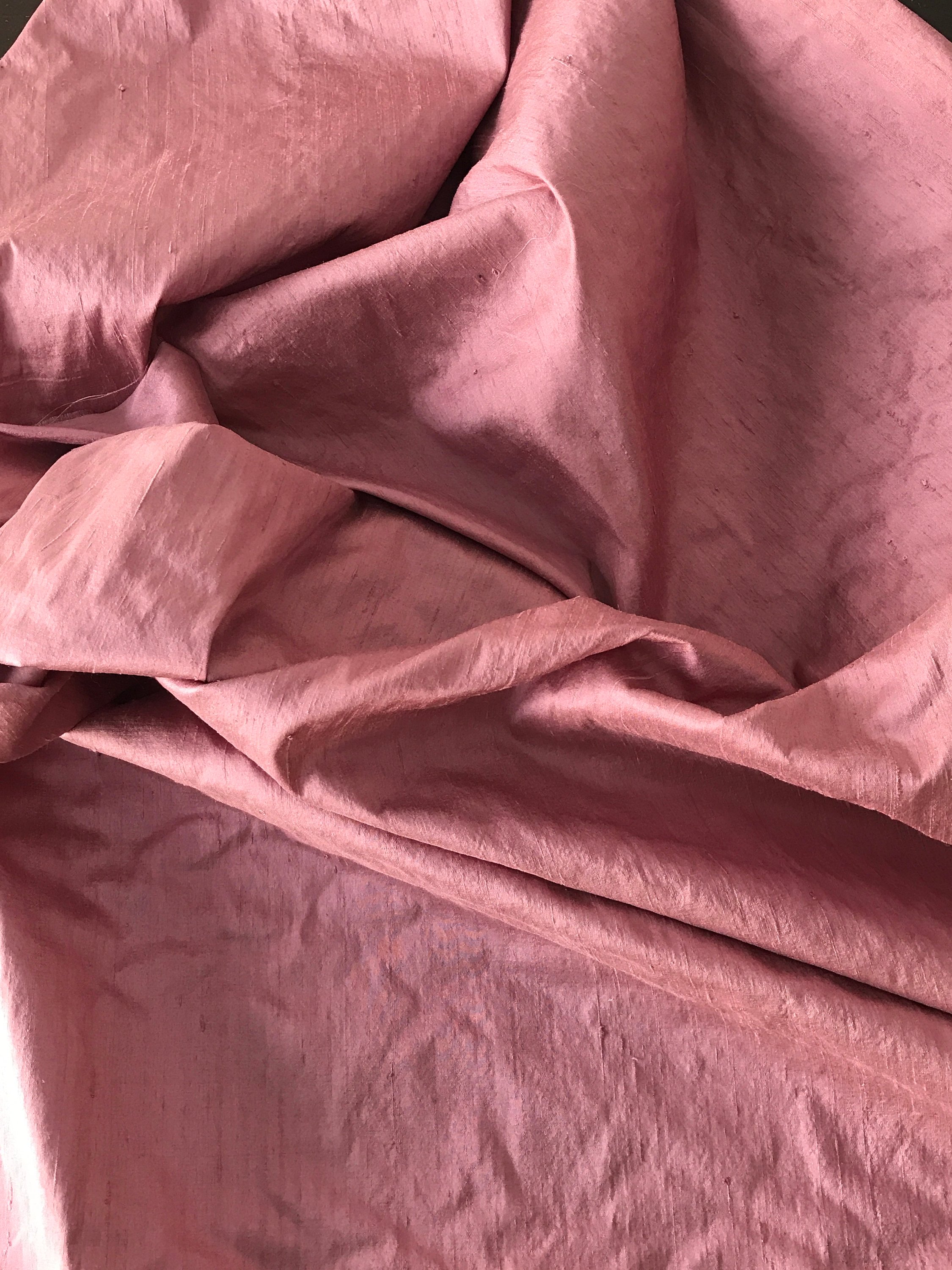 dusky pink dupioni silk fabric