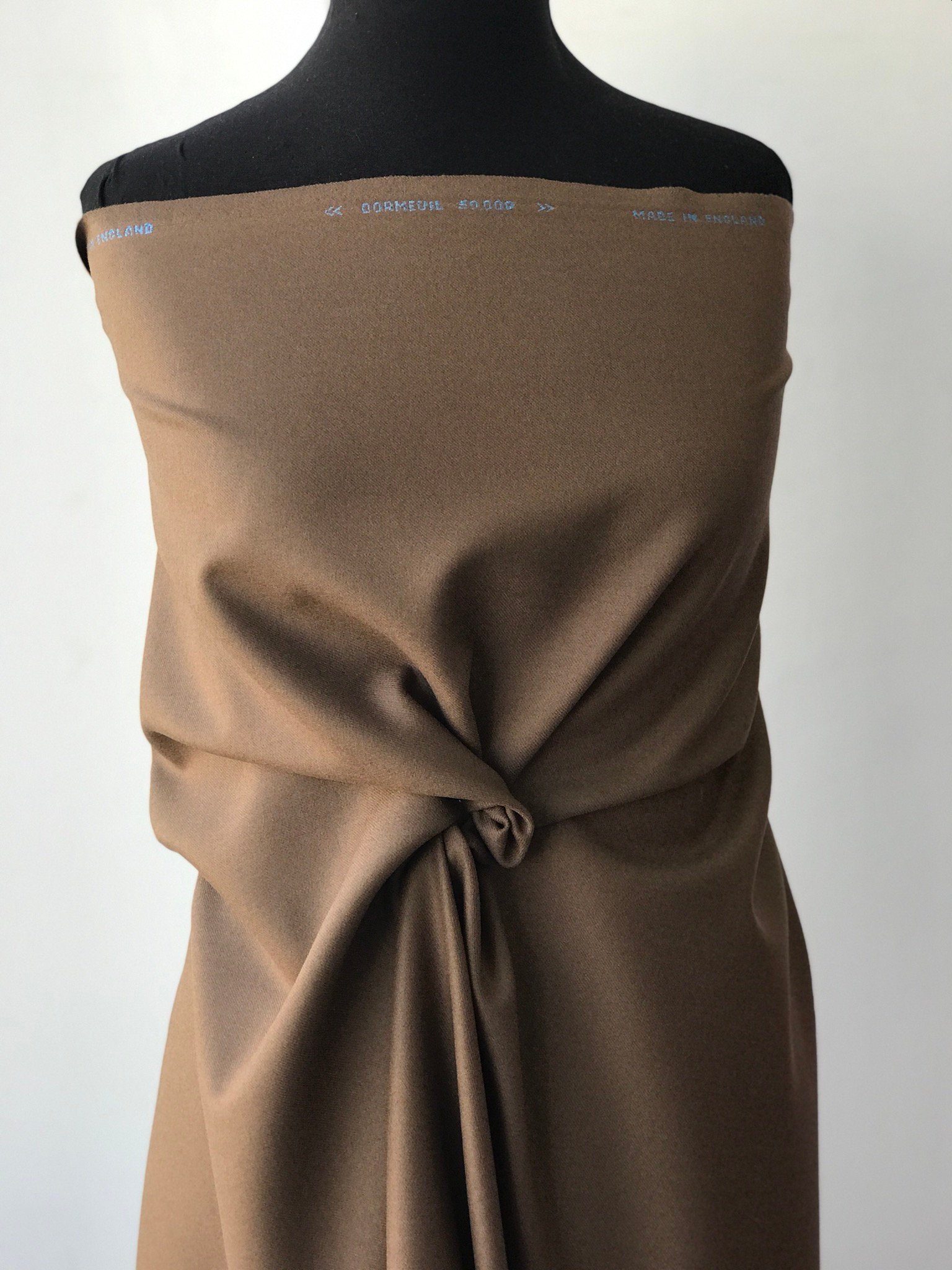 light brown, fawn, pure wool fabric for suiting skirt trouser coat, high end, Dormeuil 50000