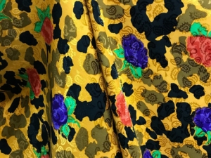 silk satin fabric abstract floral animal print for dress kaftan Kimono skirt blouse sewing dressmaking multi color print 120cm