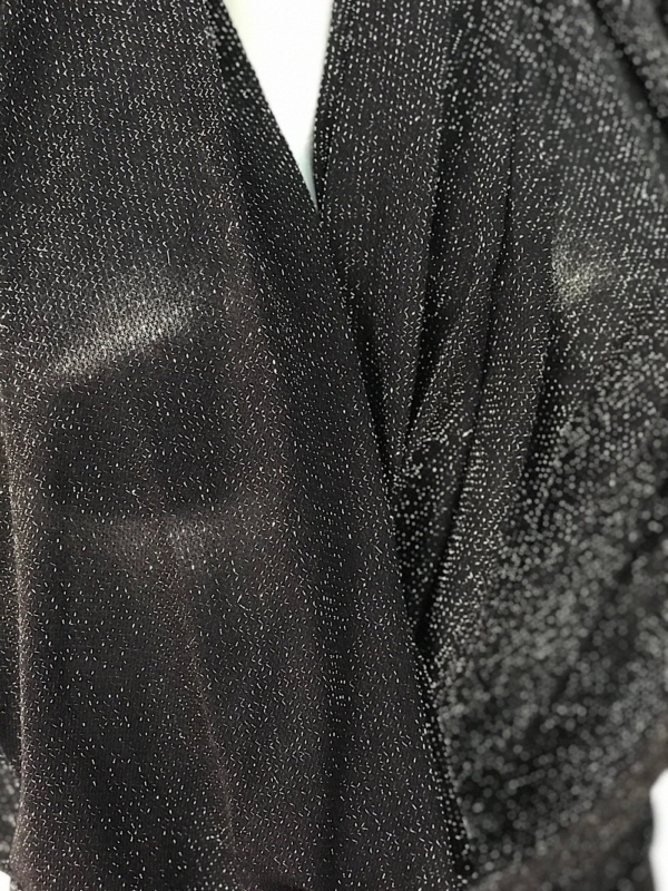 metallic jersey fabric