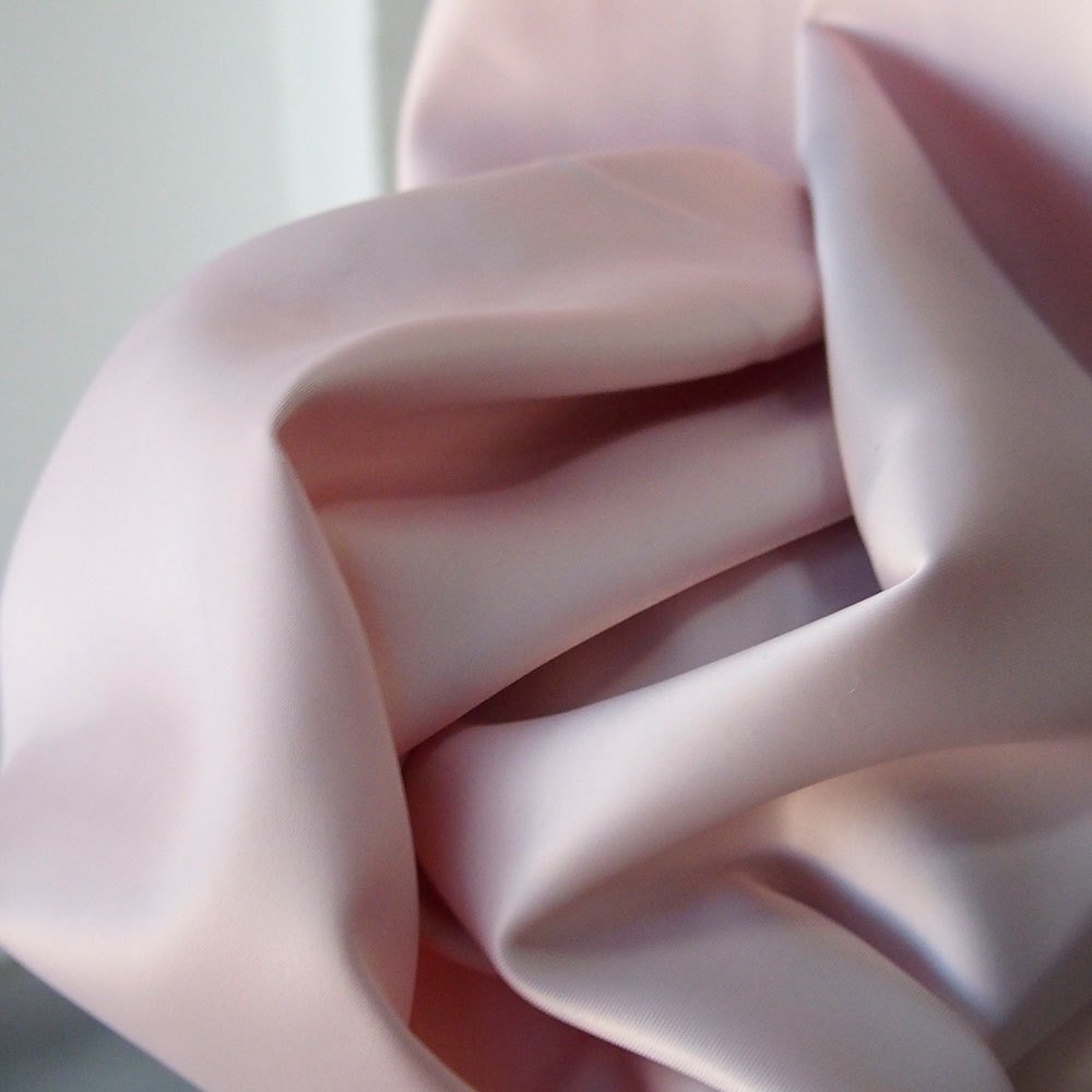 soft pink polyester satin fabric, poly spandex heavy Duchess satin,  de luster dull satin, heavy stretch bridal under lace 150cm 60 inches