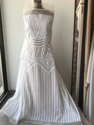 bridal sequins lace