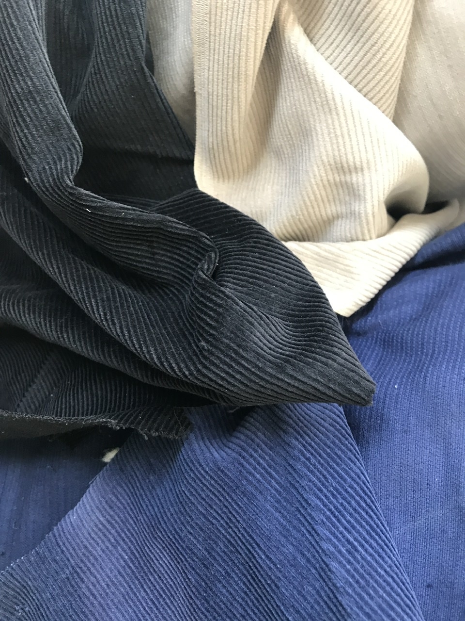 blue corduroy fabric