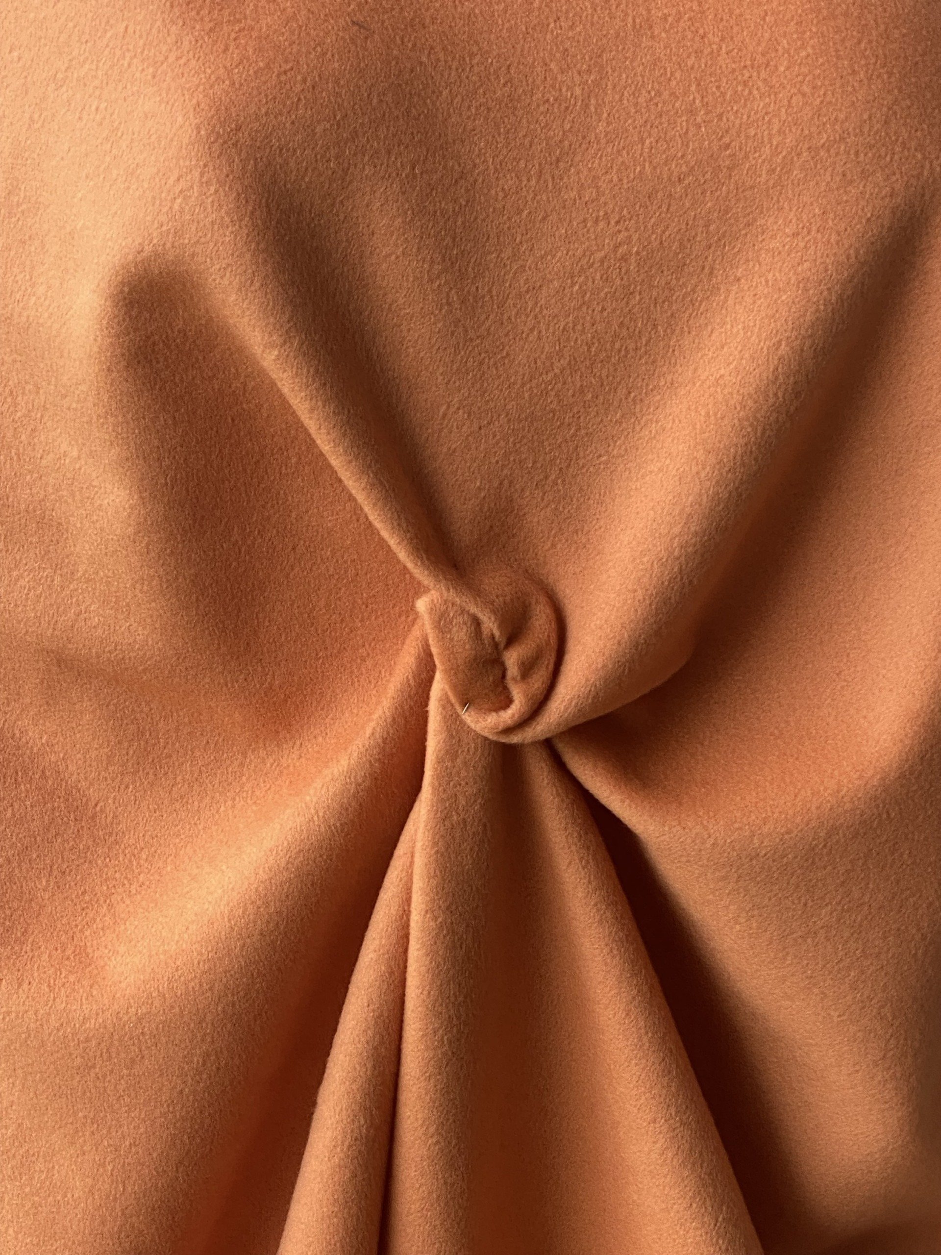 orange wool coating